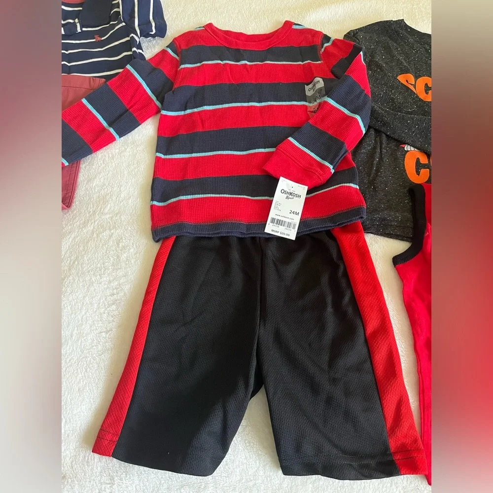 New Bundle 3. Sets‎ Kids Shirt /Pants. 1 Pant, 1 short , 4 T-shirt T 2